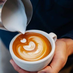 making latte art