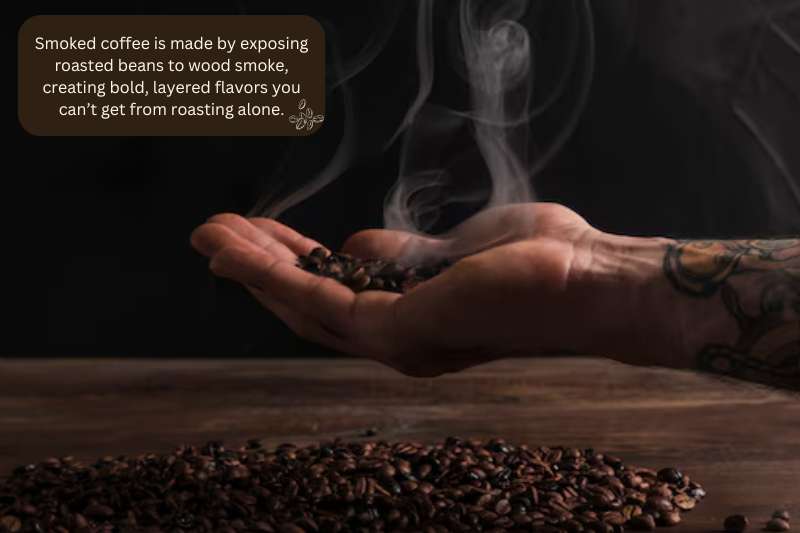 smoked coffee beans