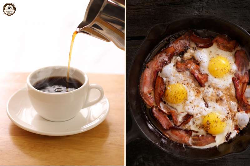 Black Coffee + Bacon & Eggs
