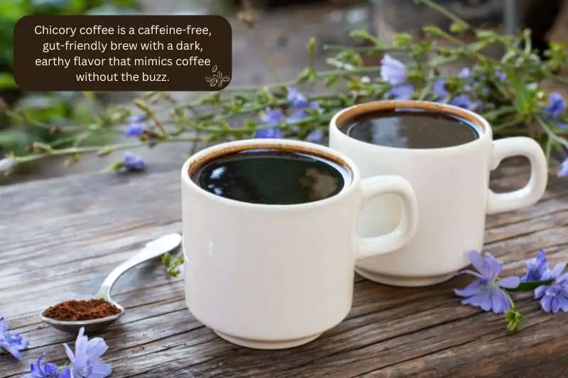 Chicory coffee is a caffeine-free, gut-friendly brew with a dark, earthy flavor that mimics coffee without the buzz.