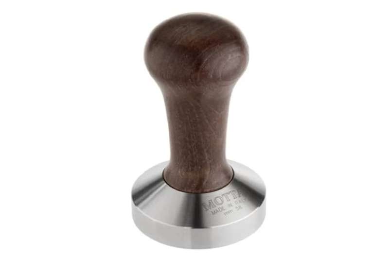 Motta Tamper convex base 58 mm brown handle
