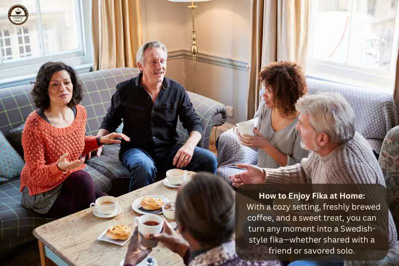 How to Enjoy Fika at Home:
With a cozy setting, freshly brewed coffee, and a sweet treat, you can turn any moment into a Swedish-style fika—whether shared with a friend or savored solo.