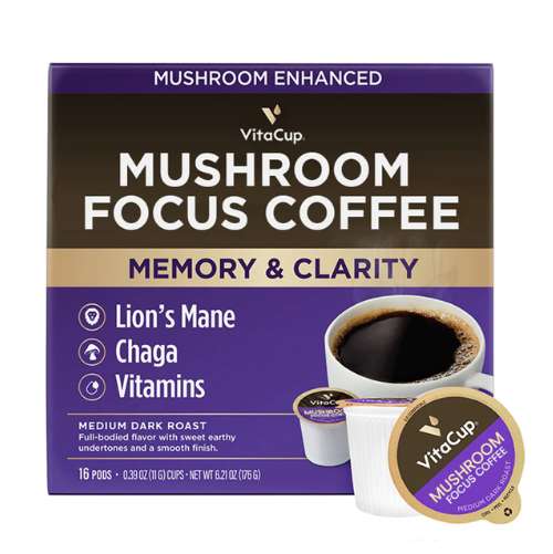 VitaCup Focus Mushroom Coffee Pods