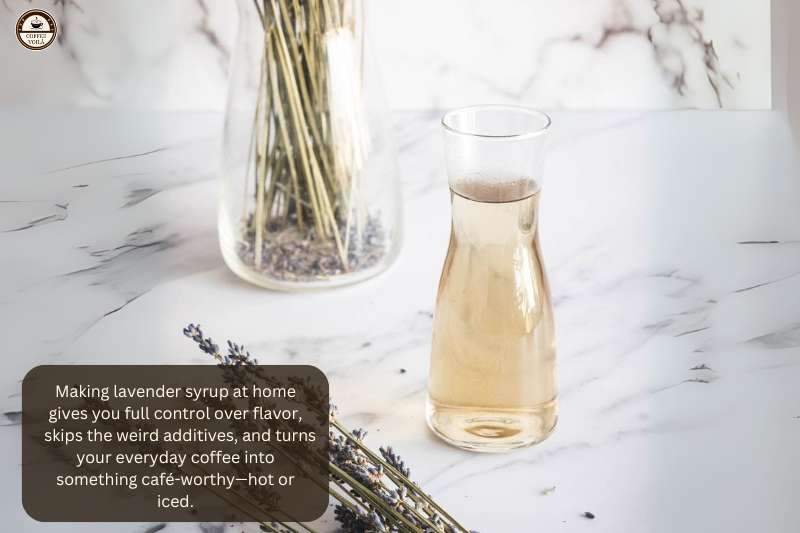 Making lavender syrup at home gives you full control over flavor, skips the weird additives, and turns your everyday coffee into something café-worthy—hot or iced.