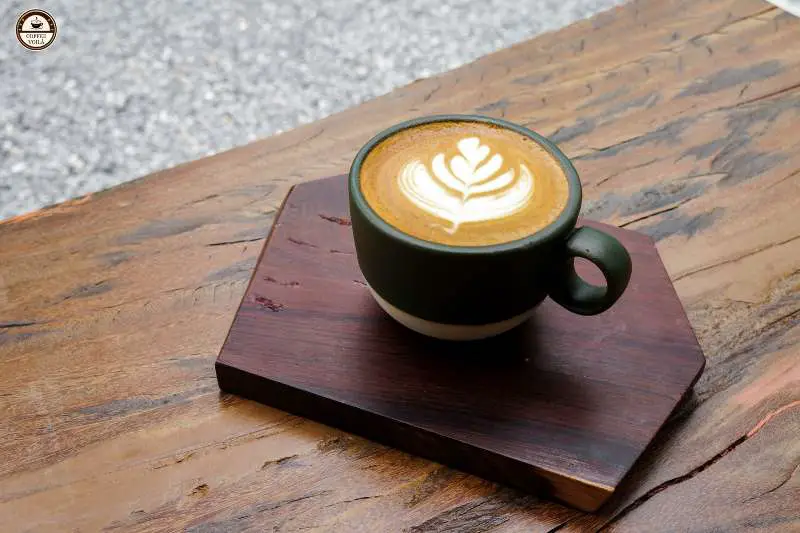 hot latte with brown sugar
