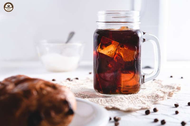 use cold brew for iced vanilla latte