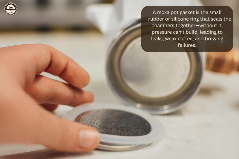 A moka pot gasket is the small rubber or silicone ring that seals the chambers together—without it, pressure can’t build, leading to leaks, weak coffee, and brewing failures.