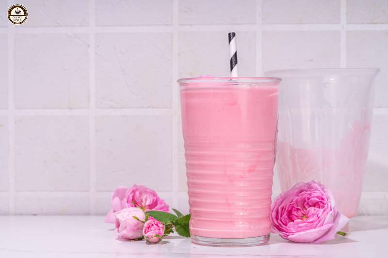 iced rose latte