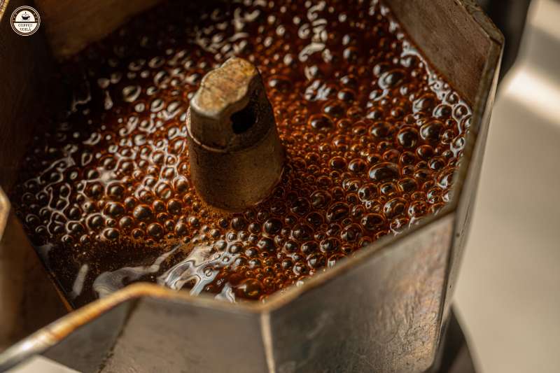 moka pot Coffee Sputters