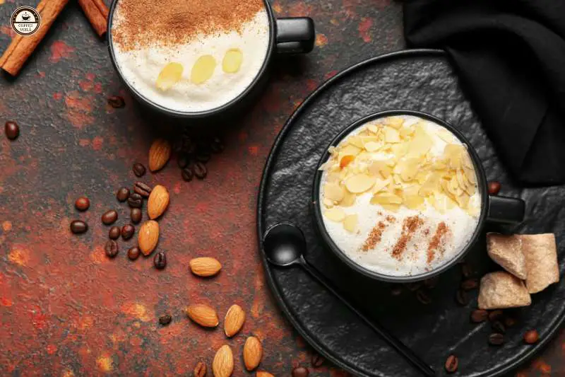 use almond syrups in your lattes and cappuccinos