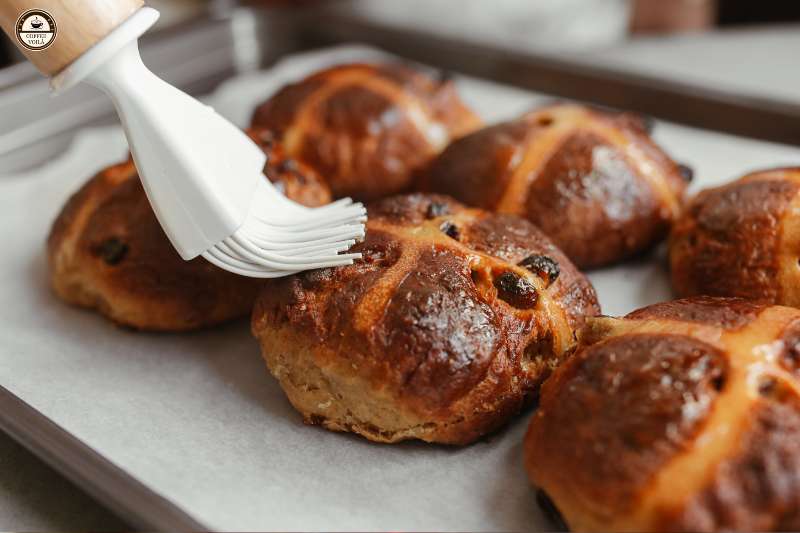 use simple syrup to brush over cakes