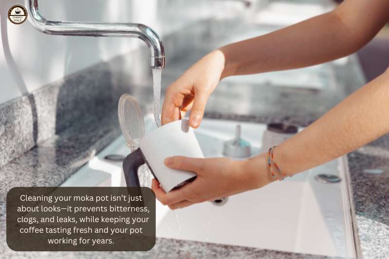 Cleaning your moka pot isn’t just about looks—it prevents bitterness, clogs, and leaks, while keeping your coffee tasting fresh and your pot working for years.