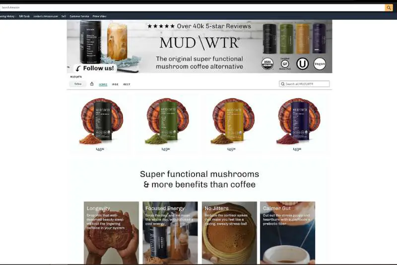 MUD\WTR Amazon store