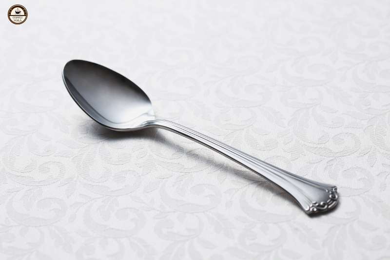 spoon for scooping the frothed french press milk