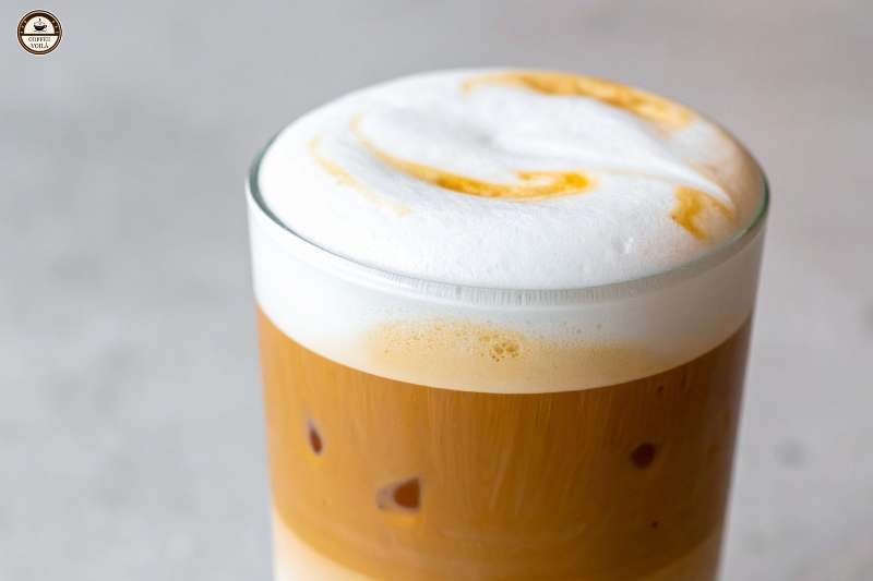 This Caramel Apple Iced Coffee Cold Foam