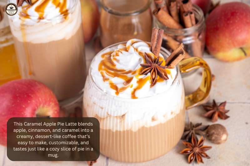 This Caramel Apple Pie Latte blends apple, cinnamon, and caramel into a creamy, dessert-like coffee that’s easy to make, customizable, and tastes just like a cozy slice of pie in a mug.