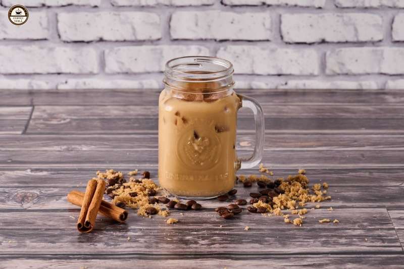 brown sugar latte cinnamon iced