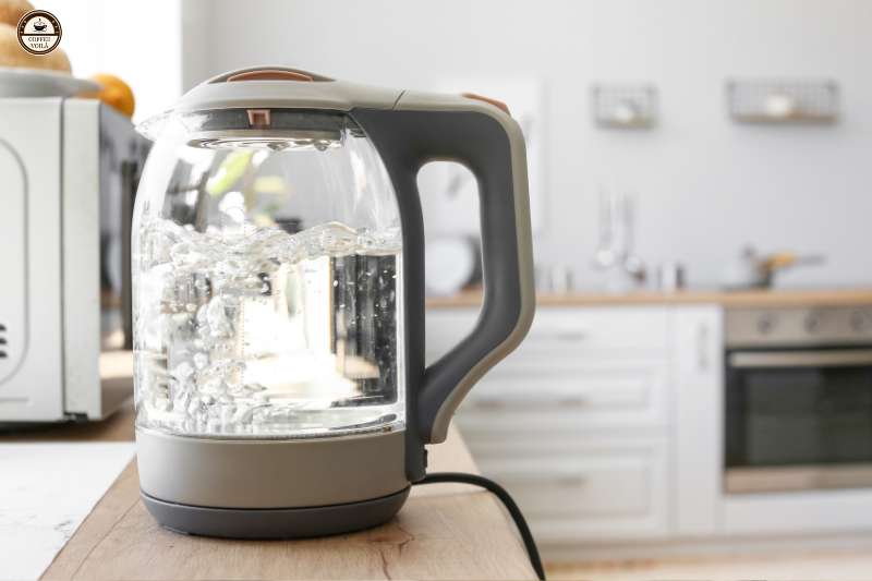 warm up water in a kettle