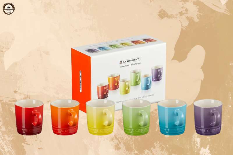 Le Creuset Rainbow Espresso Mugs Set