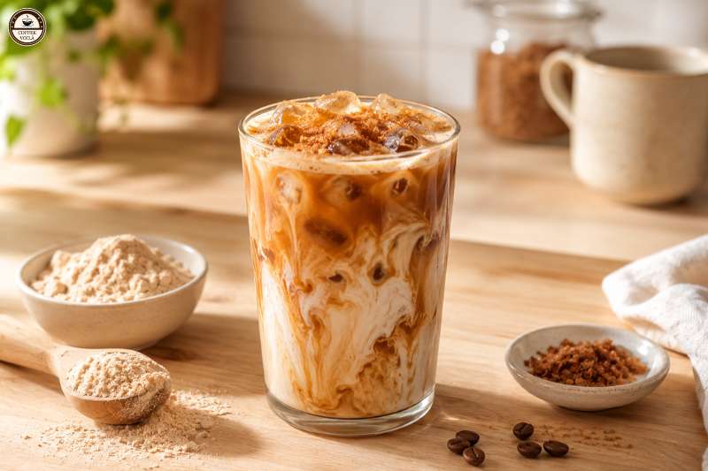 Brown Sugar Oat Milk Protein Latte