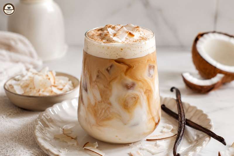 Coconut Vanilla Protein Iced Coffee