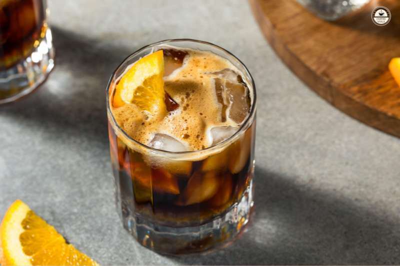 Espresso Tonic with Orange Peel