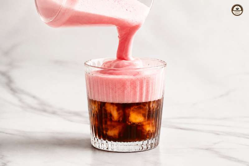 Strawberry Cold Foam Iced Coffee