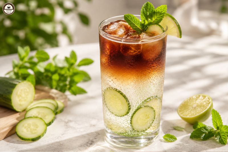 Cucumber Mint Espresso Tonic