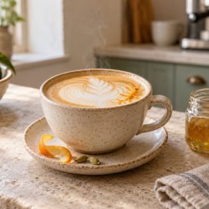 Orange Cardamon Latte Recipe Homemade