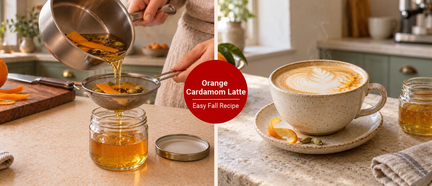Orange Cardamon Latte Recipe