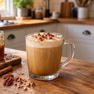 homemade pecan pie latte